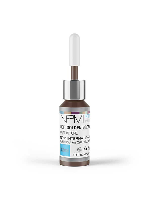 NPM-pigment.väri12ml kulmille Golden Brown15004