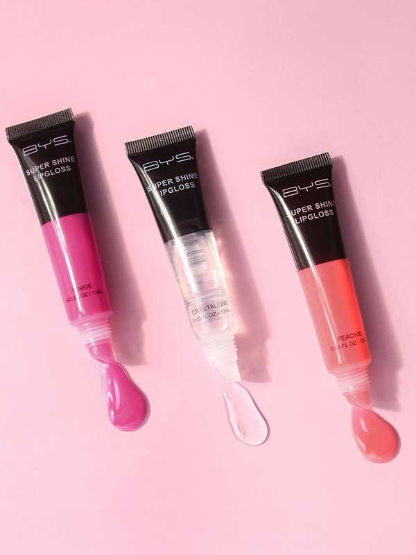 BYS Lip Gloss Super Shine Peachie 13 ml - Image 4