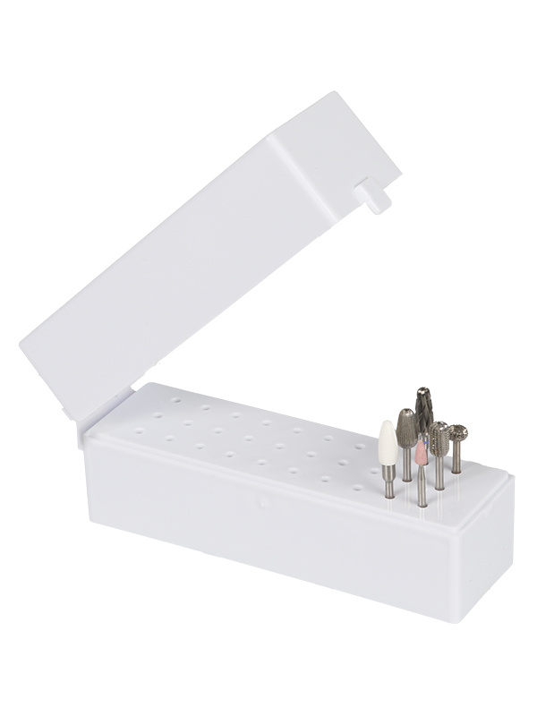 Poranterien säilytysrasia 30 terälle, valkoinen