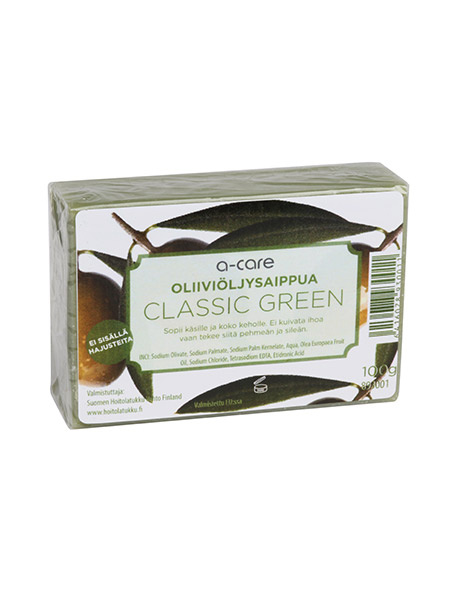 a-care Oliiviöljysaippua Classic Green 100 g