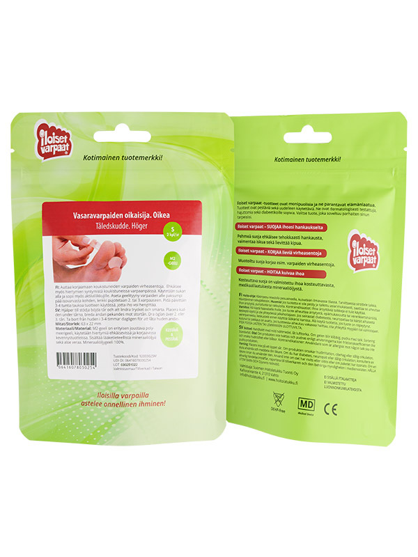 Vasaravarpaiden oikaisija, koko S, oikea 2kpl - Image 2