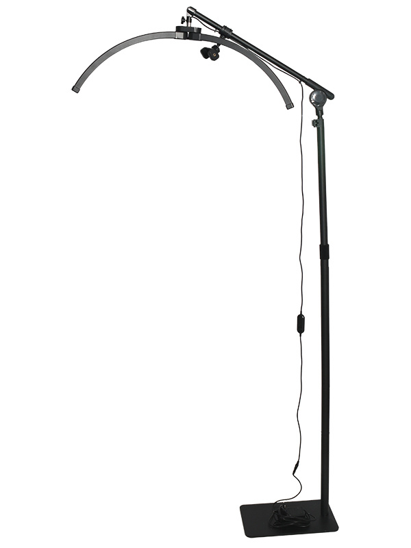 LED Halfmoon somelamppu musta