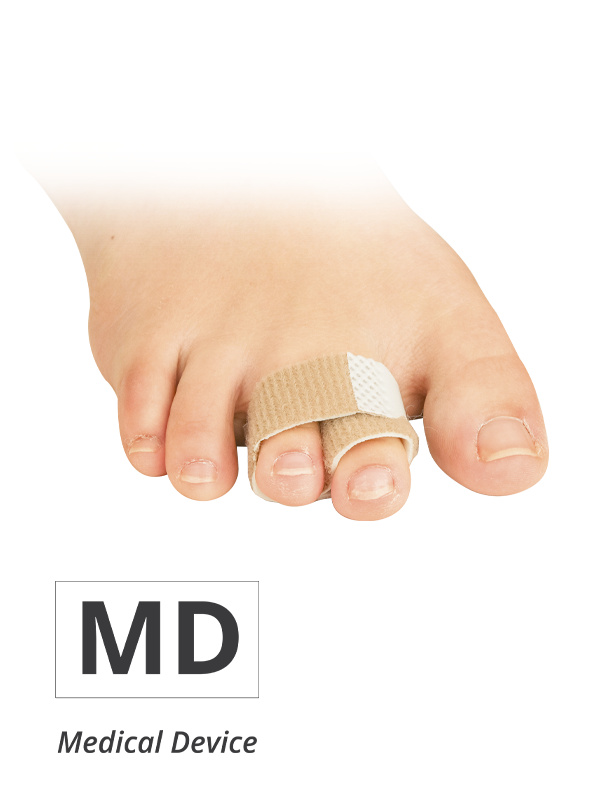 Pehmustettu varpaiden oikaisija, yksi koko 2kpl