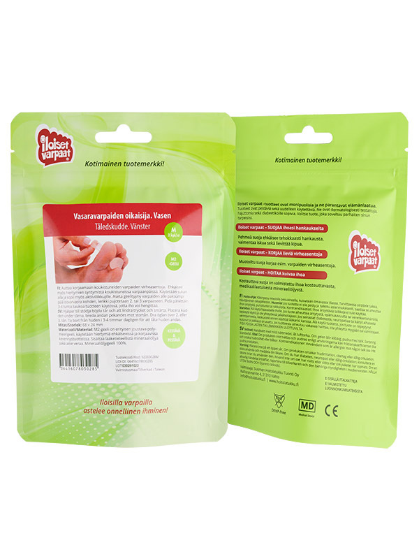 Vasaravarpaiden oikaisija, koko M, vasen 2kpl - Image 2