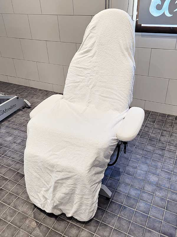 Froteesuoja hoitotuoliin, valkoinen 100*220cm