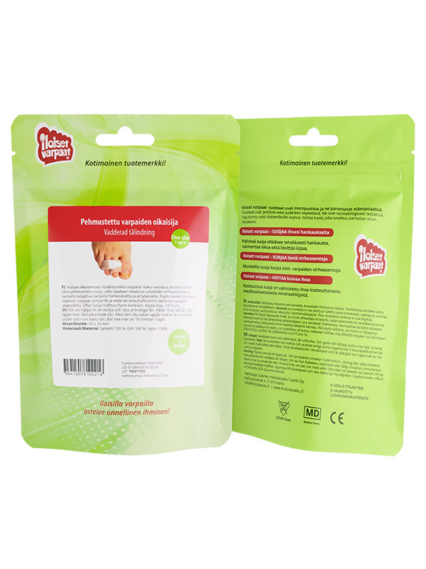 Pehmustettu varpaiden oikaisija, yksi koko 2kpl - Image 2