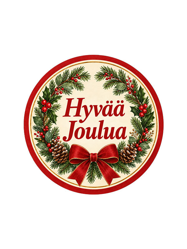 Kausitarra Hyvää Joulua 85 mm 10 kpl - Image 2